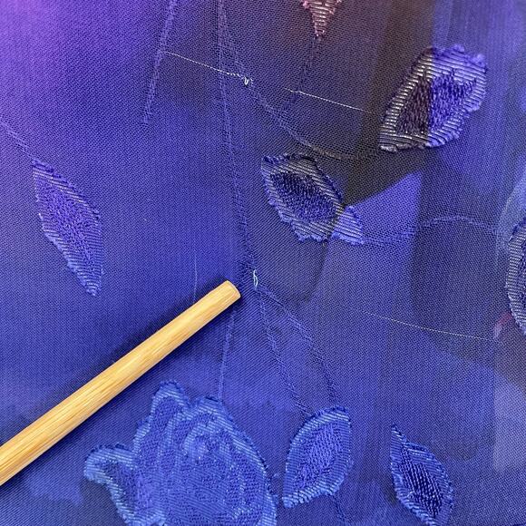 DONNA KARAN Sleeveless Dress Women's 8 Purple Floral Evening  Midi Asymmetrical - Picture 11 of 15